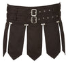 Schwarzer Herren-Rock im Gladiator-Style mit zwei Gürteln von Svenjoyment – Ansicht 7