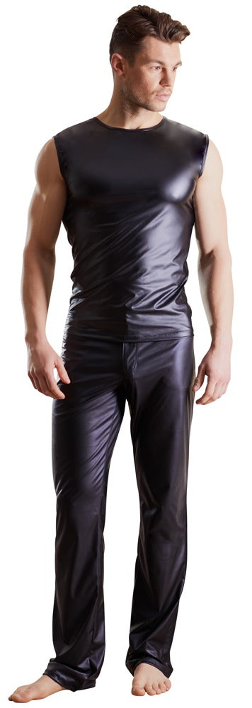 Schwarze klassische Herren-Hose mit langem Bein und Gesäßtaschen von NEK – Ansicht 4
