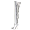Giaro Overknee Stiefel ARABELLA liquid silver SALE