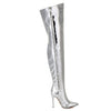 Giaro Overknee Stiefel ARABELLA liquid silver SALE