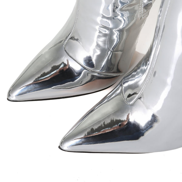 Giaro Overknee Stiefel ARABELLA liquid silver SALE