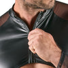 Schwarzer körperbetonender Herren-Riobody mit langem Arm im Material-Mix von Svenjoyment – Ansicht 6