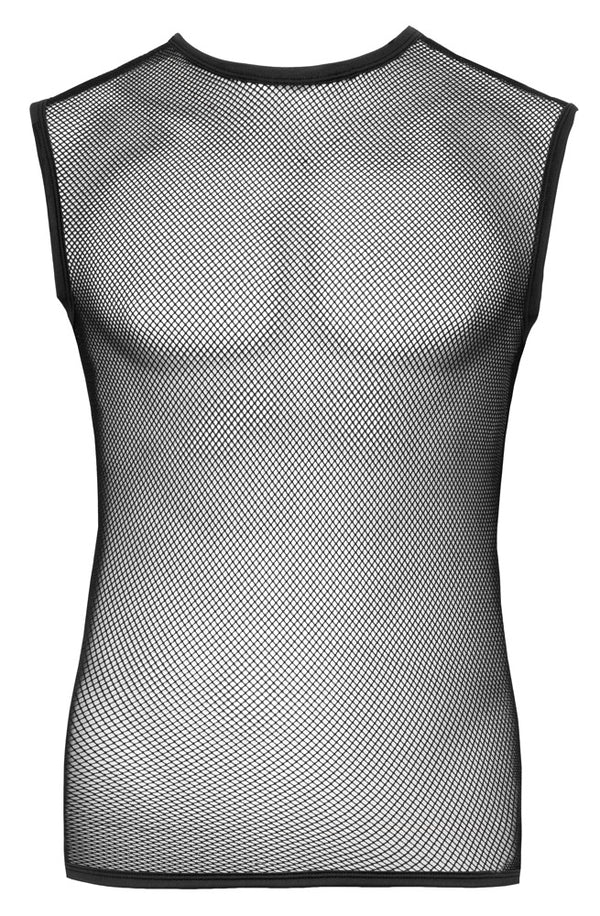 Schwarzes Herren-Grobnetz-Shirt mit Rundhals-Ausschnitt von Svenjoyment – Ansicht 5