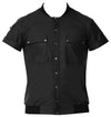 Schwarzes Herren-Hemdshirt im Blouson-Style mit mattem Finish von Svenjoyment – Ansicht 5