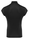 Schwarzes Herren-Streifen-Shirt aus Mikrofaser mit kurzem Arm von Svenjoyment – Ansicht 7