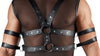 Schwarzes verführerisches Shirt Set mit integriertem Brust Harness von Svenjoyment – Ansicht 6