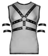 Schwarzes verführerisches Shirt Set mit integriertem Brust Harness von Svenjoyment – Ansicht 8