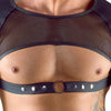 Schwarzes brust- und bauchfreies Herren-Halbarm-Shirt im Mattlook von Svenjoyment – Ansicht 5