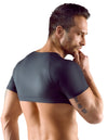 Schwarzes brust- und bauchfreies Herren-Halbarm-Shirt im Mattlook von Svenjoyment – Ansicht 4