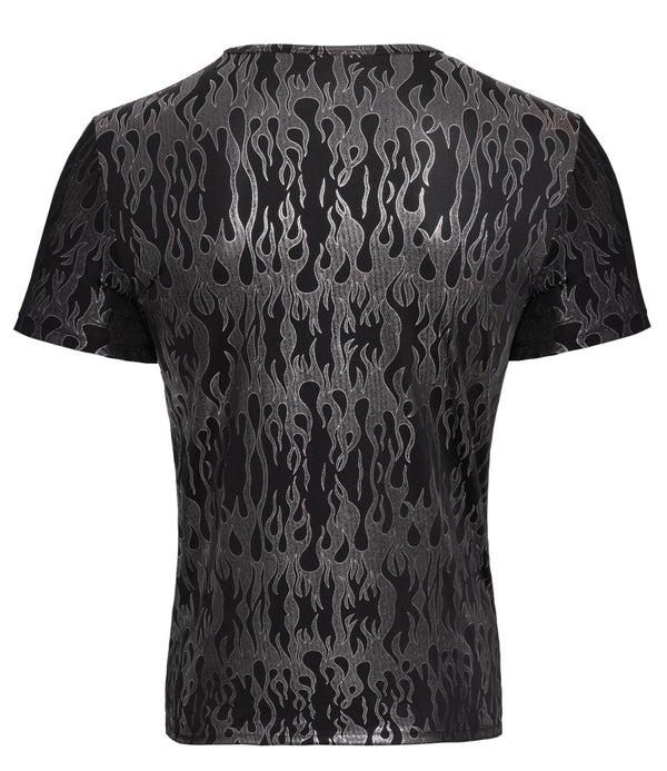 Schwarzes betonendes Herren-Shirt im Mystic-Metallic-Design von Svenjoyment – Ansicht 6