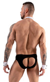 Schwarzes Herren-Set mit Jockslip, Manschetten und Fliege von Svenjoyment – Ansicht 4