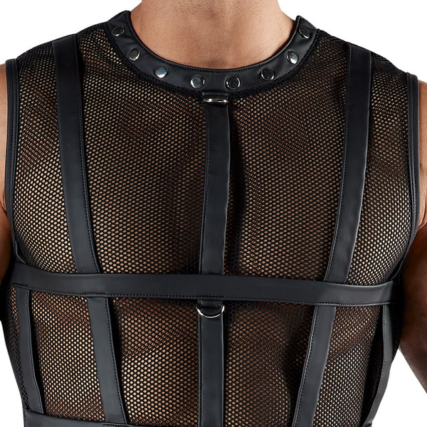 Schwarzes verführerisches Bondage Set mit Netzdesign von Svenjoyment – Ansicht 5
