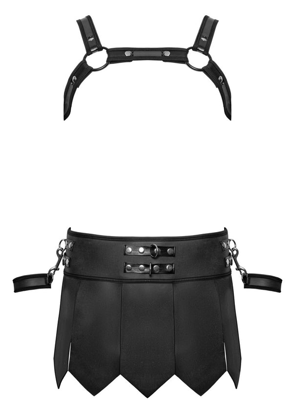 Schwarzes markantes Bondage Set im fesselnden Gladiatoren Look von Svenjoyment – Ansicht 8