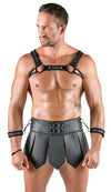 Schwarzes markantes Bondage Set im fesselnden Gladiatoren Look von Svenjoyment – Ansicht 4