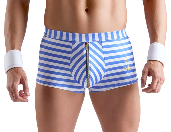 Maritime Herren-Streifen-Pants im Matrosen-Look mit Handmanschetten von Svenjoyment – Ansicht 3