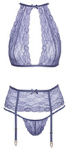 Lavendelfarbenes verführerisches Dessous Set aus zarter Spitze von kissable – Ansicht 4