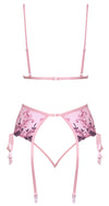 Rosa verführerisches BH Set mit floraler Stickerei von kissable – Ansicht 5