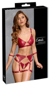 Rotes verführerisches Dessous Set mit Fesseln von Cottelli BONDAGE