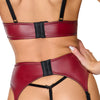 Rotes verführerisches Ouvert Lingerie Set mit sinnlichen Perlenketten von Cottelli LINGERIE – Ansicht 6