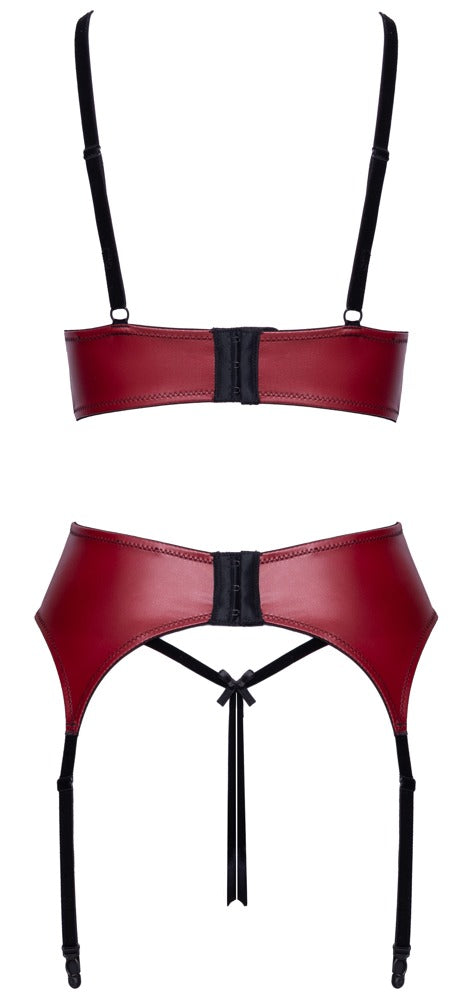 Rotes verführerisches Ouvert Lingerie Set mit sinnlichen Perlenketten von Cottelli LINGERIE – Ansicht 8