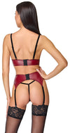 Rotes verführerisches Ouvert Lingerie Set mit sinnlichen Perlenketten von Cottelli LINGERIE – Ansicht 3