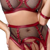 Rotes verführerisches Dessous Set mit Fesseln und Ketten von Cottelli BONDAGE – Ansicht 8