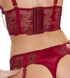 Dunkelrotes verführerisches BH Set mit feiner Spitze von Cottelli LINGERIE – Ansicht 6