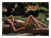 Lilafarbener Bikini Balitta im schillernden Glanzlook mit Neckholder von Obsessive – Ansicht 4
