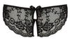 Schwarzer Slip aus Blütenspitze mit schleifenverzierten Cut-Outs von Cottelli – Ansicht 6
