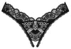 Schwarzer Riostring ouvert Donna Dream aus Spitze (offener Schritt) von Obsessive – Ansicht 4