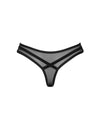 Schwarzer transparenter String Roxelia mit wilden Einblicken von Obsessive – Ansicht 4