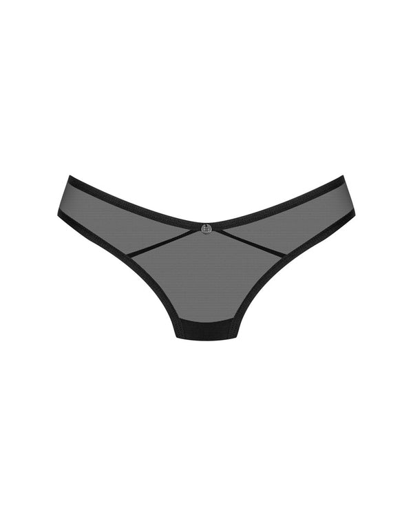Schwarzer transparenter String Glandez von Obsessive – Ansicht 3