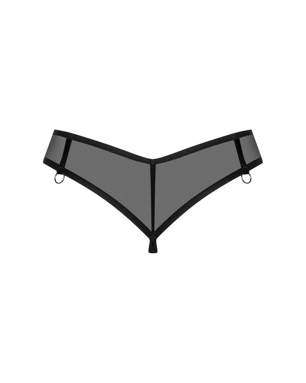 Schwarzer transparenter String Glandez von Obsessive – Ansicht 4