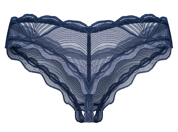Riostring ouvert Nightly Blue in sinnlicher Transparenz von Obsessive – Ansicht 4