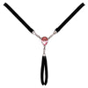 Schwarzer glamouröser String Ouvert mit funkelnden Schmucksteinen von Cottelli LINGERIE – Ansicht 6