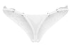 Weißer String ouvert Arrowel in Tüll-Transparenz mit Spitze von Obsessive – Ansicht 7