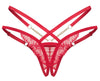 Roter Riostring ouvert Matildea im eleganten Riemenstyle von Obsessive – Ansicht 6