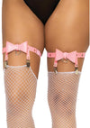 Pinkes aufreizendes Strumpfband Set mit romantischem Herzdetail von Leg Avenue – Ansicht 4
