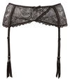 Schwarz-transparenter Strapsgurt mit Stickerei und vier Strapshaltern von Cottelli – Ansicht 4