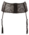 Schwarz-transparenter Strapsgurt mit Stickerei und vier Strapshaltern von Cottelli – Ansicht 5