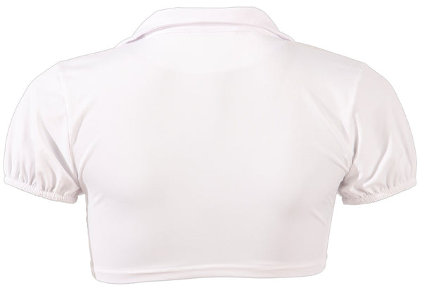 Sexy Schuluniform-Kostüm mit Knotenbluse, Faltenrock und Rüschenslip von Cottelli – Ansicht 6