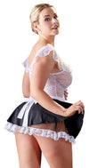 Weißes Kellnerinnen-Kostüm als Servierkleid aus Spitze von Cottelli – Ansicht 3