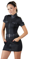Sexy Polizeikleid mit Police-Emblem und Gürtel von Cottelli – Ansicht 3