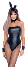 Sexy 5-teiliges Bunny-Set mit Body, Schwänzchen, Ohren und Manschetten von Cottelli – Ansicht 3