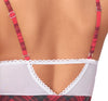 Sexy Schuluniform-Kostüm als Trägerkleid aus Powernet und Spitze im Karo-Look von Cottelli – Ansicht 6