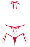 Rotes Dessous-Set Bobble Girl mit BH und Riostring von Obsessive – Ansicht 6