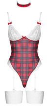 Rotes verspieltes Karo Set für unvergessliche Augenblicke von Cottelli COSTUMES – Ansicht 5