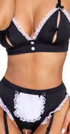 Sexy 2-teiliges Servier-Set im Ouvert-Look mit Bustier und Straps-String von Cottelli – Ansicht 4