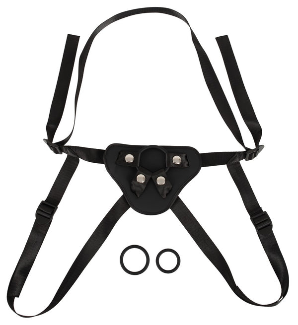 Veganer verstellbarer Strap-on-Umschnallgurt in Leder-Optik von Vegan Fetish – Ansicht 3