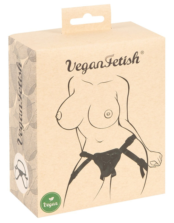 Veganer verstellbarer Strap-on-Umschnallgurt in Leder-Optik von Vegan Fetish